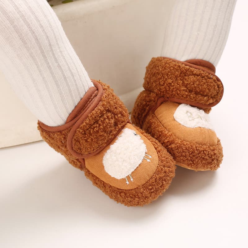 Quente Infantil Criança Berço Botas De Neve Macio Confortável Meninas Meninos Meias Antiderrapantes Chinelo Sapatos De B