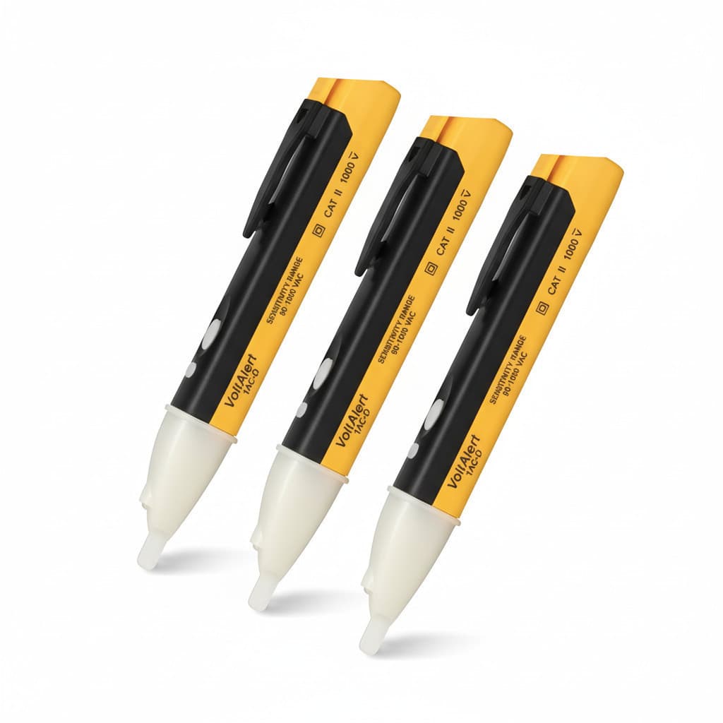 Kit 3 Caneta Detector Tensão 90-1000v Teste Eletricista Profissional