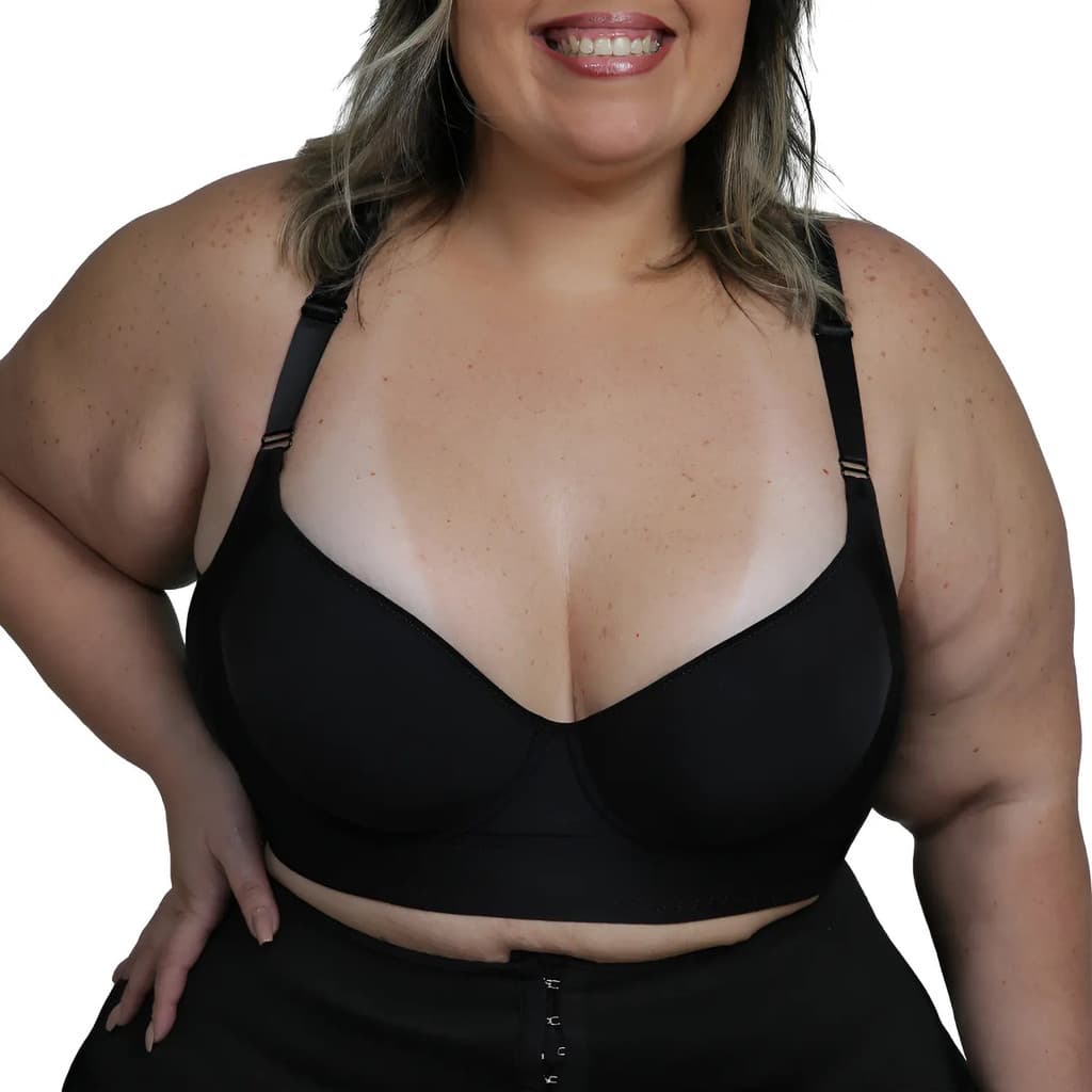 Kit 2 Sutia Modelador Plus Size Esconde Dobrinhas Backsmooth