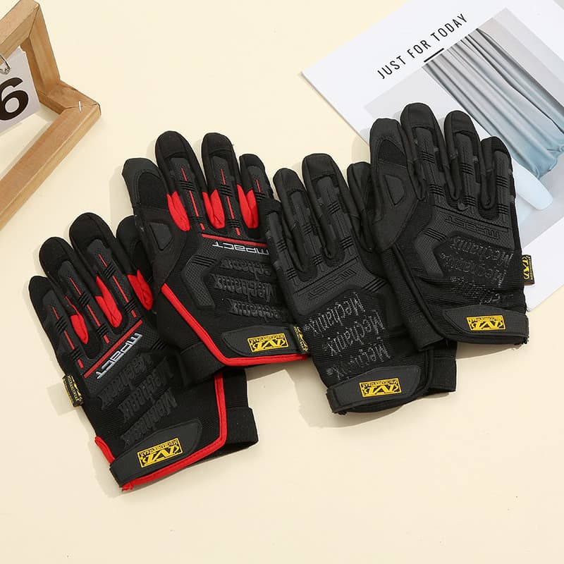 Luvas de proteção ao ar livre dedo cheio antiderrapante resistente ao desgaste luvas de trabalho para ciclismo