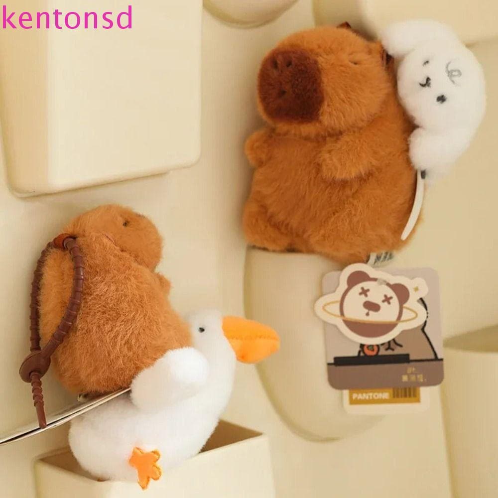 Pingente de Pelúcia Capivara KENTONSD, Chaveiro de Crocodilo Stay Wire, Brinquedo de Pelúcia Cachorrinho RW2V