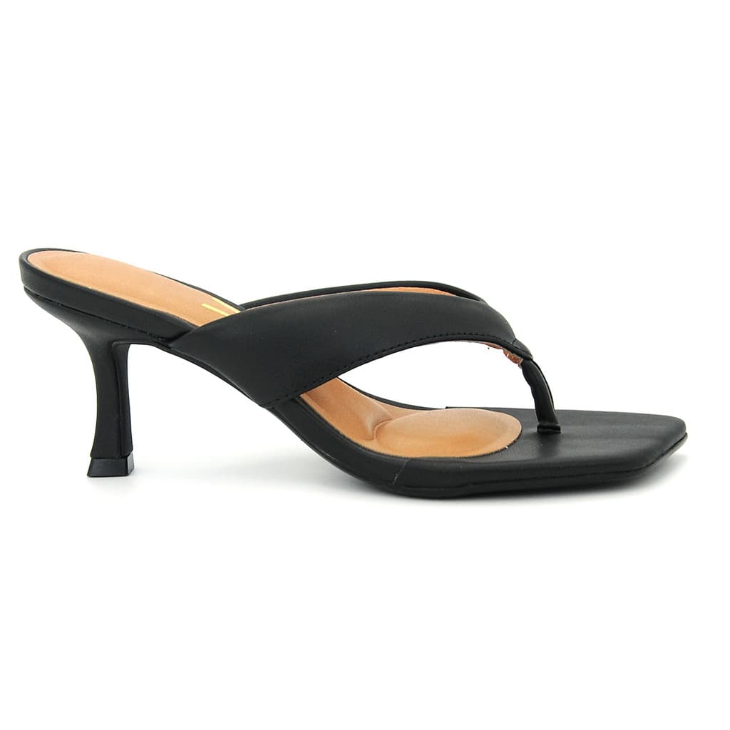 Tamanco Vizzano 6536.101 Salto Fino Bico Quadrado Feminino