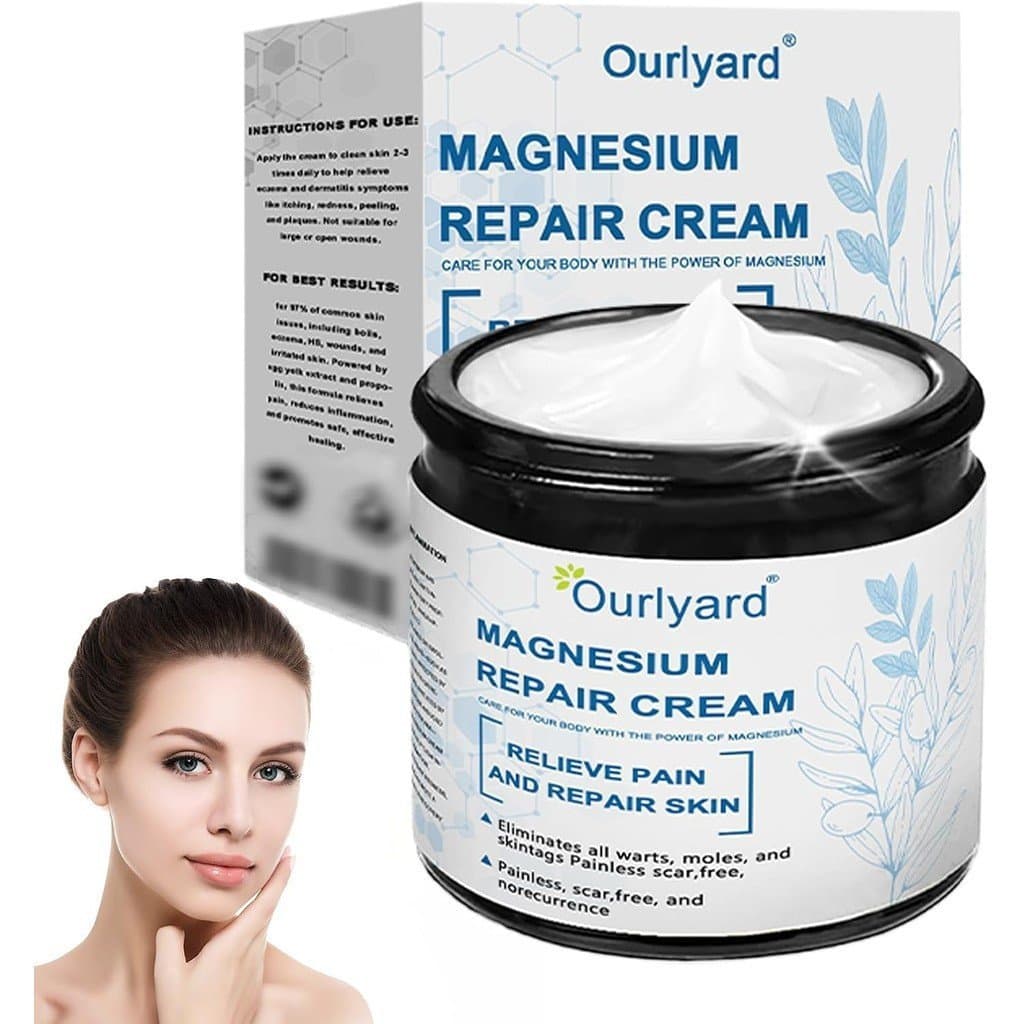 Creme reparador de pele Ourlyard Magnesium, Creme cicatrizante Ourlyard Magnesium, Cremes de reparação profissional, Ing