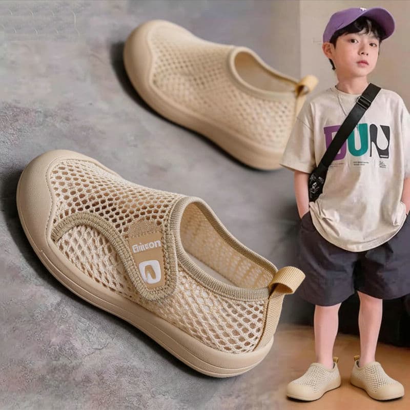 Meninos sapatos de rede malha respirável verão sandálias esportivas do bebê antiderrapante sola macia meninas única rede