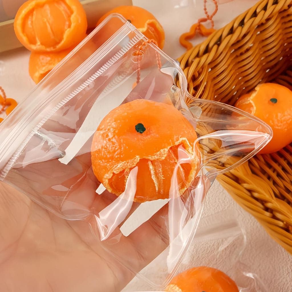 Brinquedo Antiestresse de Silicone Laranja, Ultra Macio e Fofo, Brinquedo de Descompressão para Alívio do Estresse, Perf