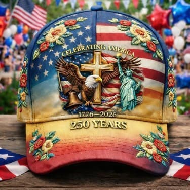 Novo estilo 3D Digital impresso chapéu Europa América 250o aniversário Retro exclusivo boné de beisebol da Marinha