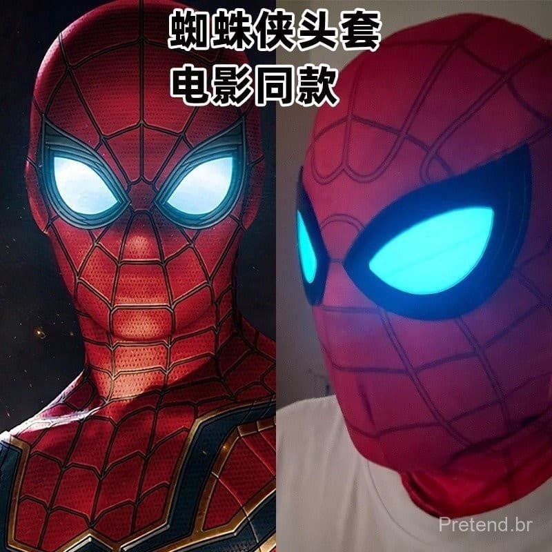 Spiderman Hat Shop Miles Adventure Máscara para os olhos brilhando para crianças adultas E077