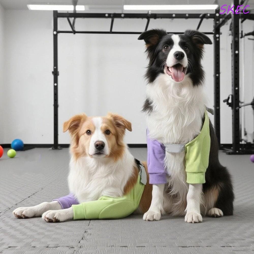 Protetores de Joelho para Cães SKEC, Protetores de Cotovelo Ajustáveis e Quentes, Suporte Macio para Patas Dianteiras de
