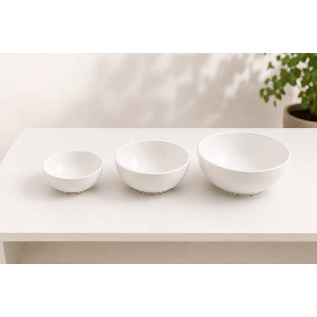 JOGO DE TIGELAS MILAO - 3 PEÇAS - CERAMICA SCALLA