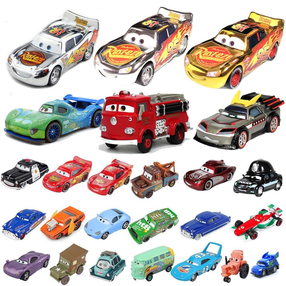 (Em estoque) Carros 2-3: Faísca McQueen, Big Bracket, Jackson Storm, Ramirez, modelo de carro em escala 1:55, veículos N