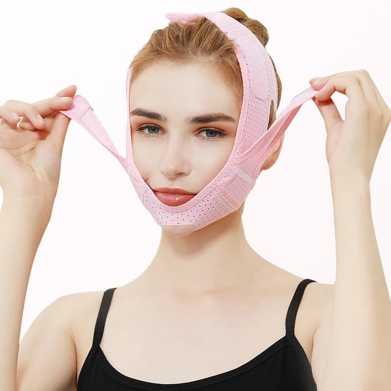 Máscara facial ajustável para lifting e modelagem facial