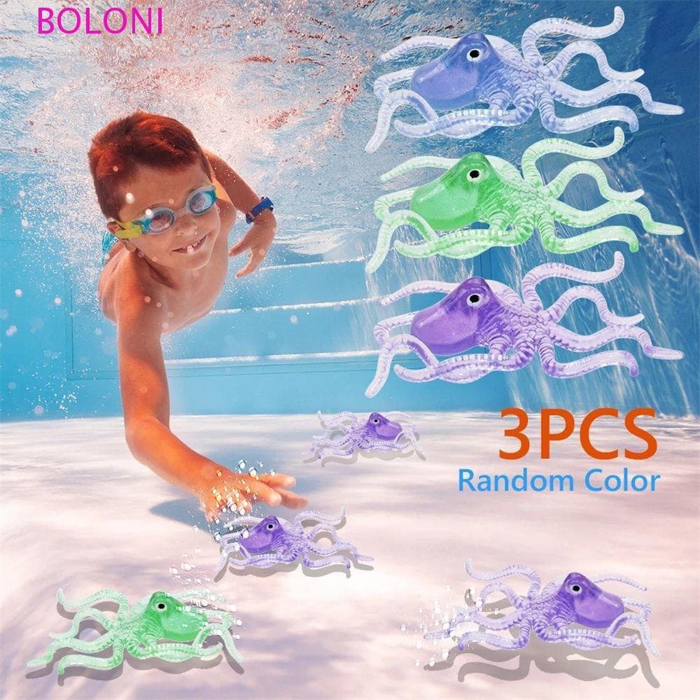 BOLONI Brinquedo De Mergulho De Verão Praia Jogo Subaquático Piscina Polvo Jogos De Água Banho