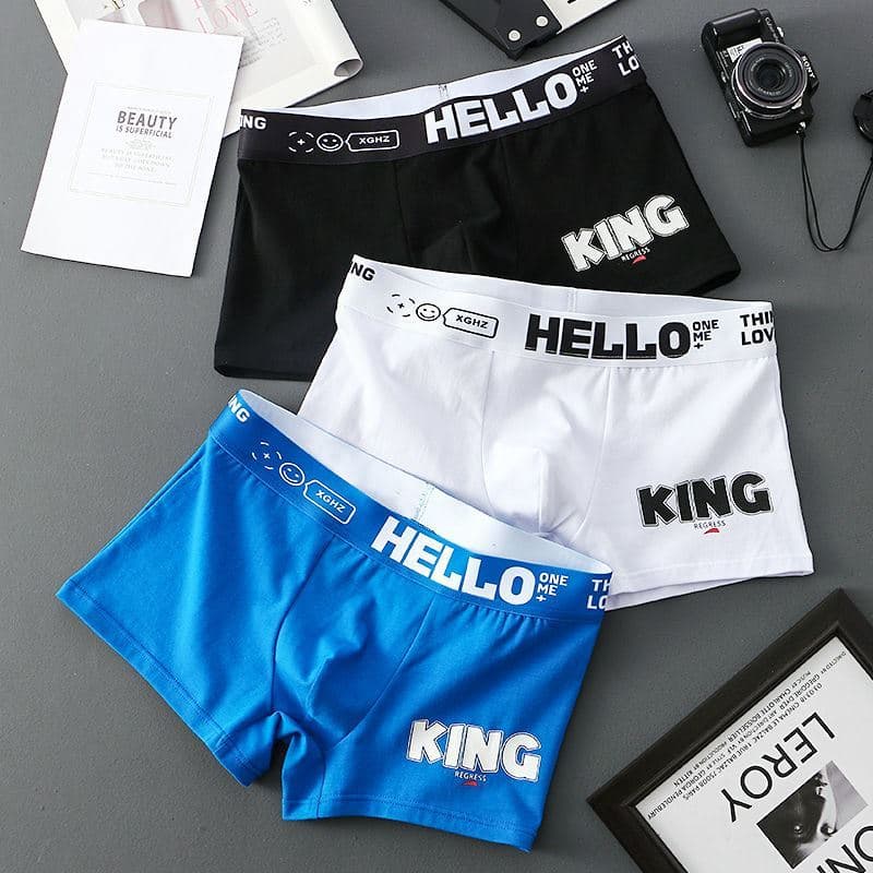 Nova roupa interior masculina verão puro algodão esportes boxer meninos respirável boxer confortável juventude Shorts