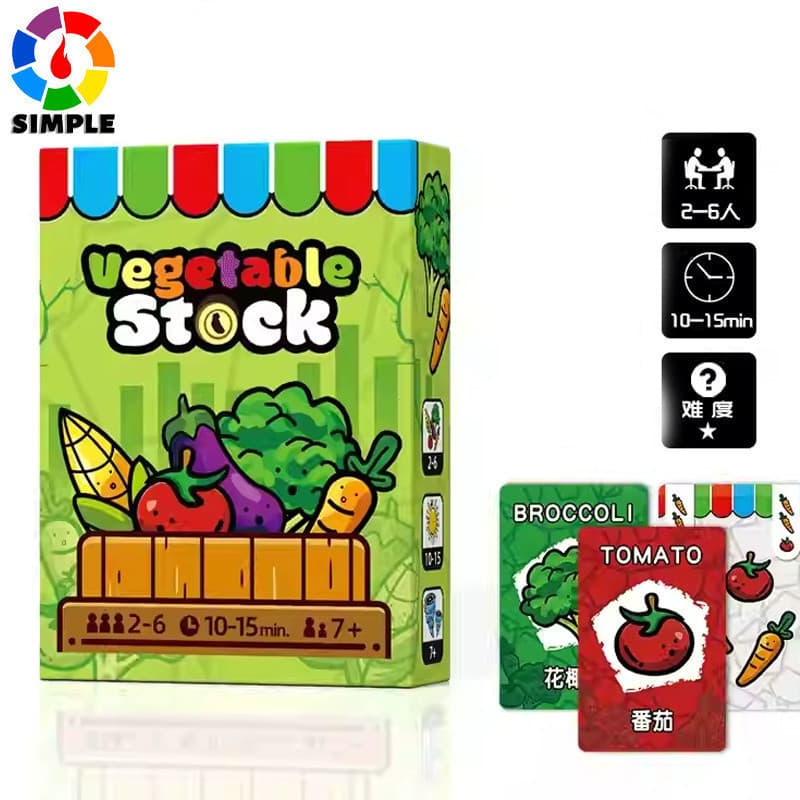Vegetable Stock, a simple yet engaging filler card game for 2-6 players!