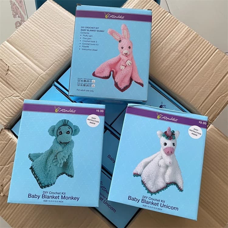 Limpeza!DIY terno de malha bebê coelho brinquedo dos desenhos animados Animal calmante toalha dormir boneca