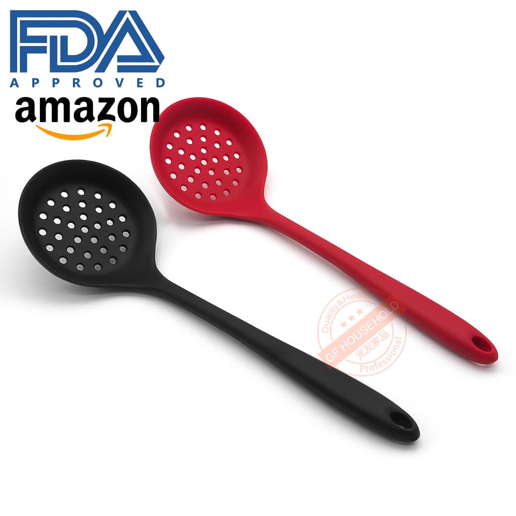 Amazon escorredor de Silicone de grau alimentício, resistente a altas temperaturas, cerca de garra, panela antiaderente,