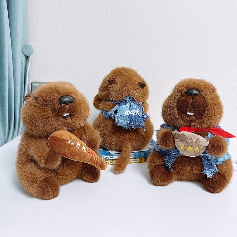 Muito bebê Groundhog brinquedo de pelúcia maçante bonito boneca bonito voz Eclipse boneca pingente crianças presente fem