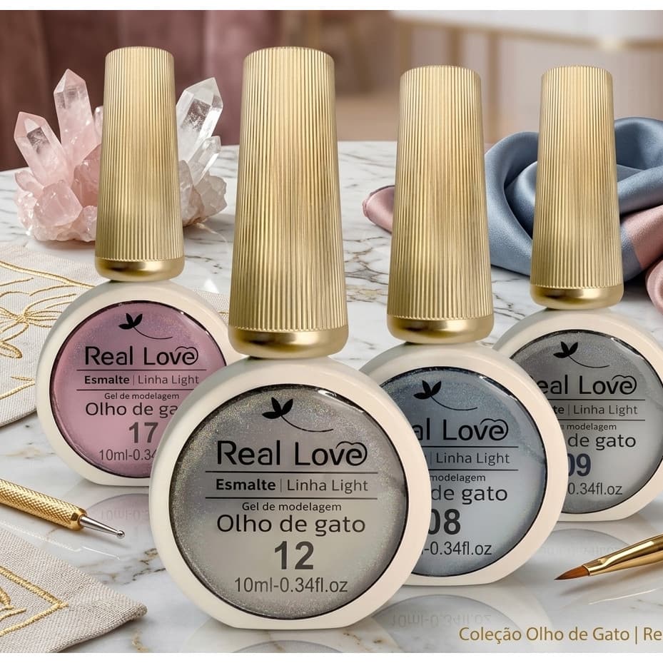 Esmalte Em Gel Magnetico Refletivo Glitter Olho De Gato 10ml - Real Love