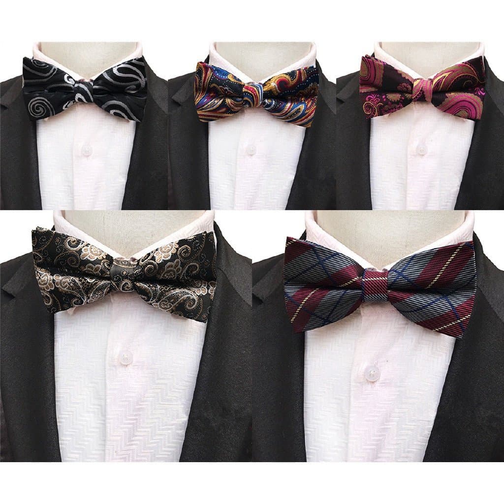 6cm Nova Moda Masculina Gravata Borboleta De Seda Clássica Festa Pet Gravatas