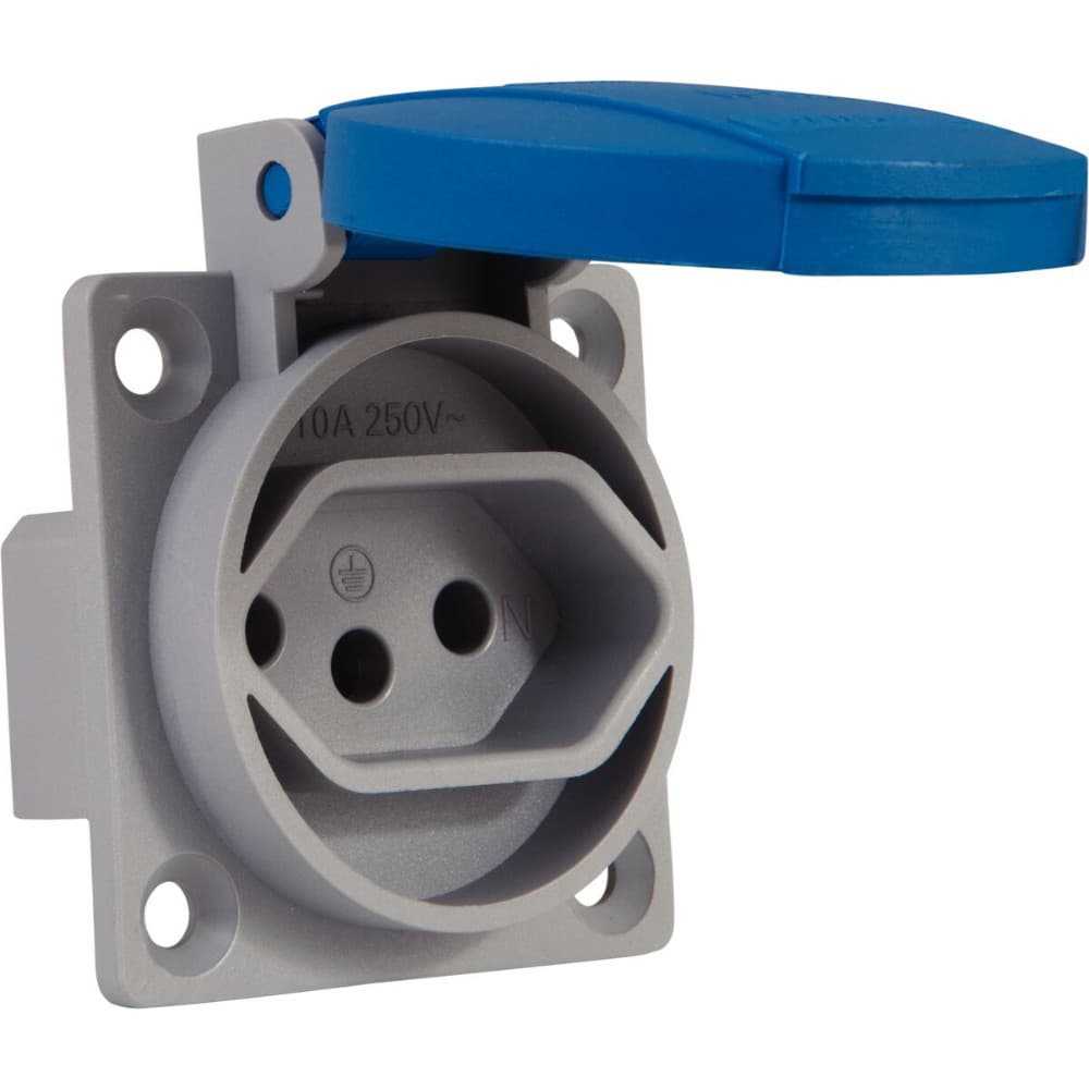 Tomada Embutir Industrial Monofásica 2P+T 20A 250V Azul 56255401 Tramontina