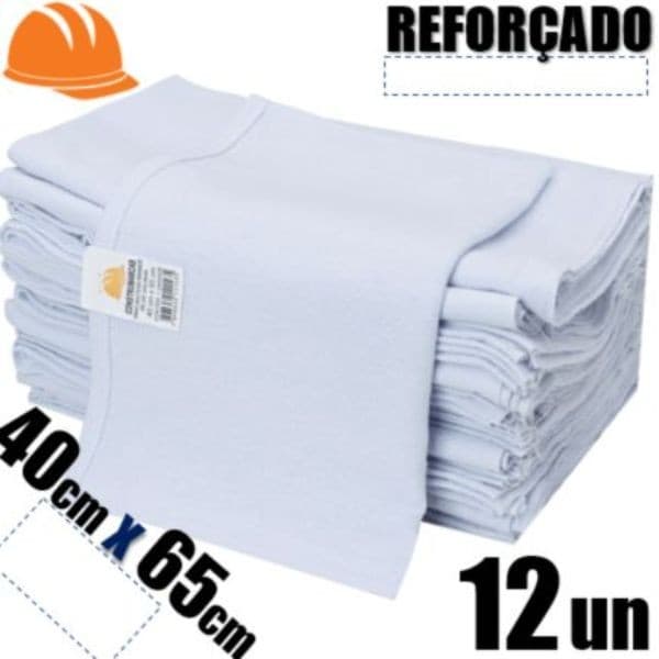 KIT 12 PANO DE PRATO PÉ DE GALINHA 40CMX65CM CONSTRUMARCAS