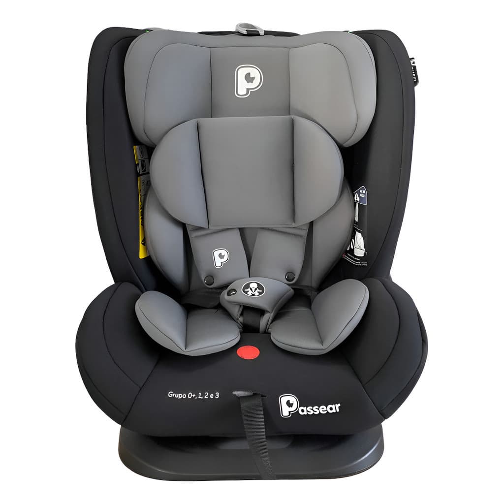 Cadeira Infantil Para Carro Zaya Passear 0 A 36kg Preto Com Cinza