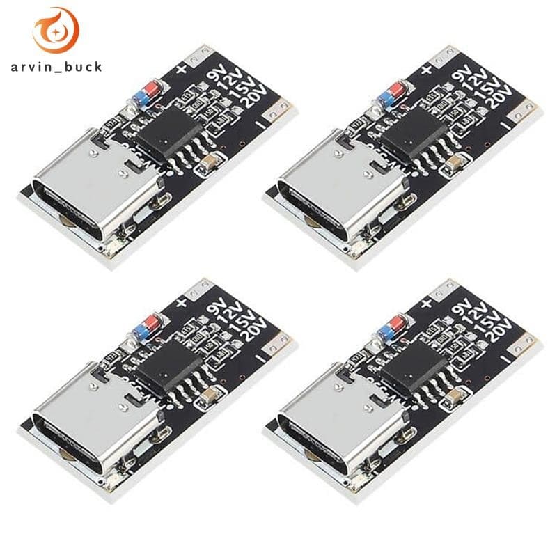 4 Pçs USB-C PD Módulo De Placa De Gatilho/QC Chamariz Carga Rápida Tipo Para 12VPower Impulso De Entrega