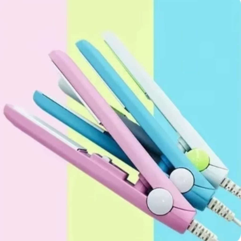 Prancha De Cabelo Mini Portátil Compacta Perfeita Para Retocar Fios