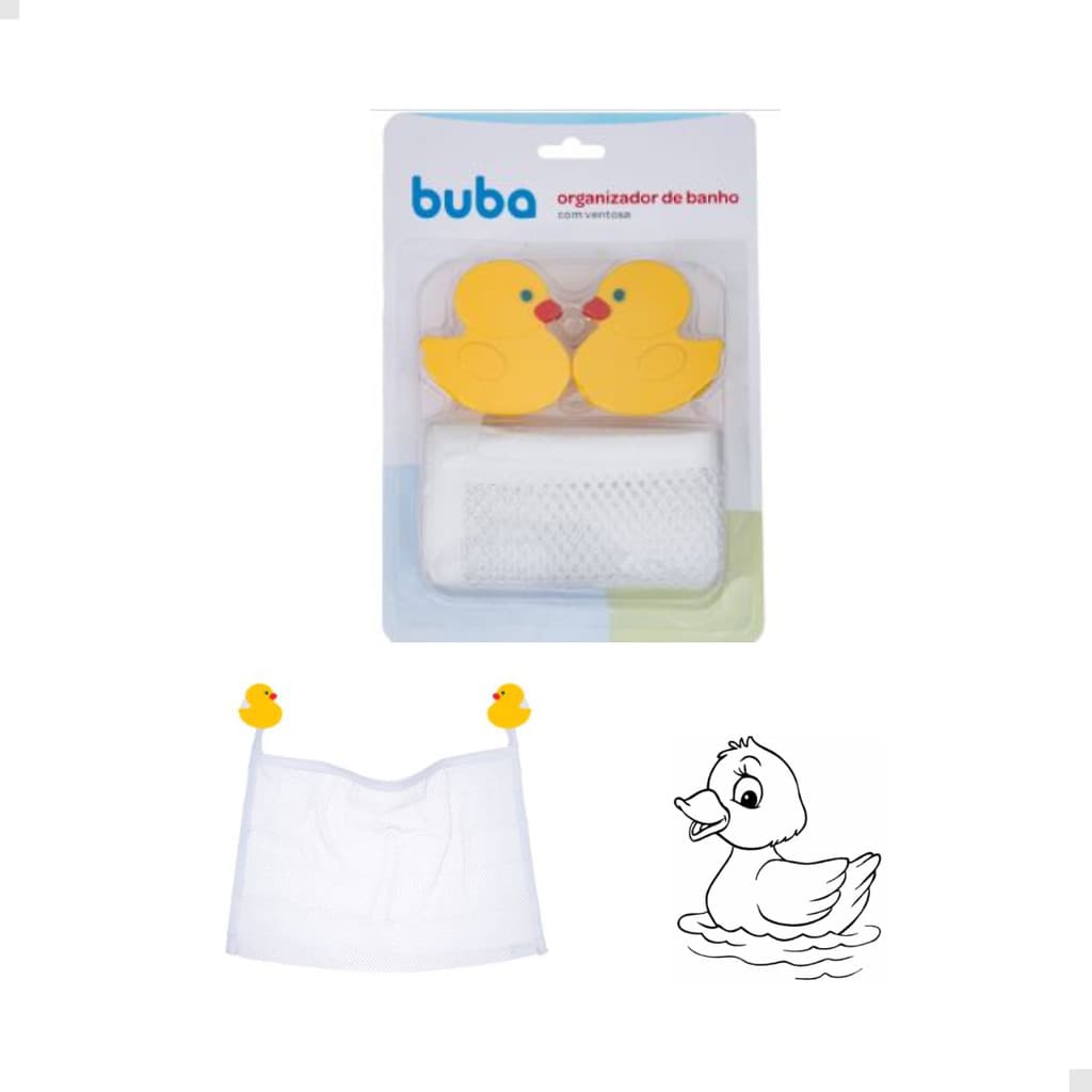 Organizador de Banho Buba para Brinquedos com Ventosa