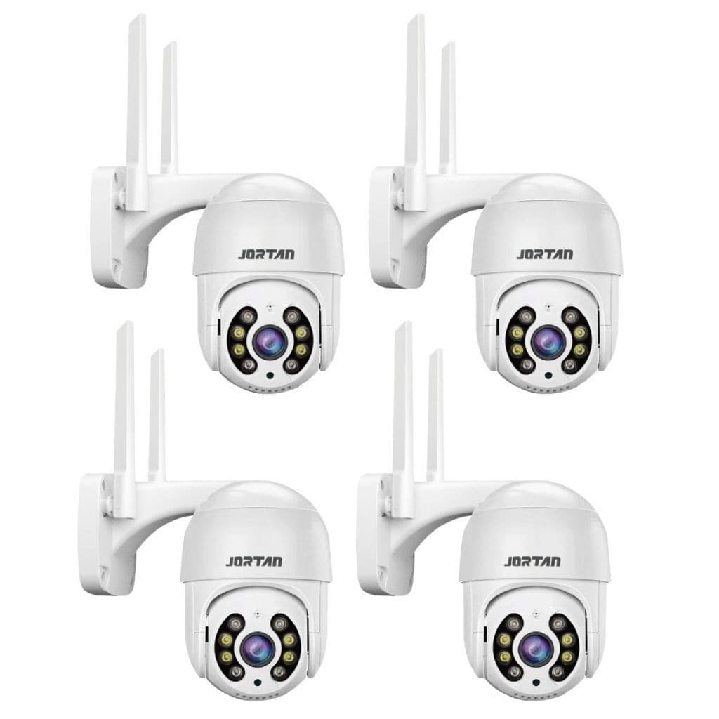 Kit 4 Câmera de Segurança IP Wi-fi Branco Externa Infravermelho Full HD - com App ICSee