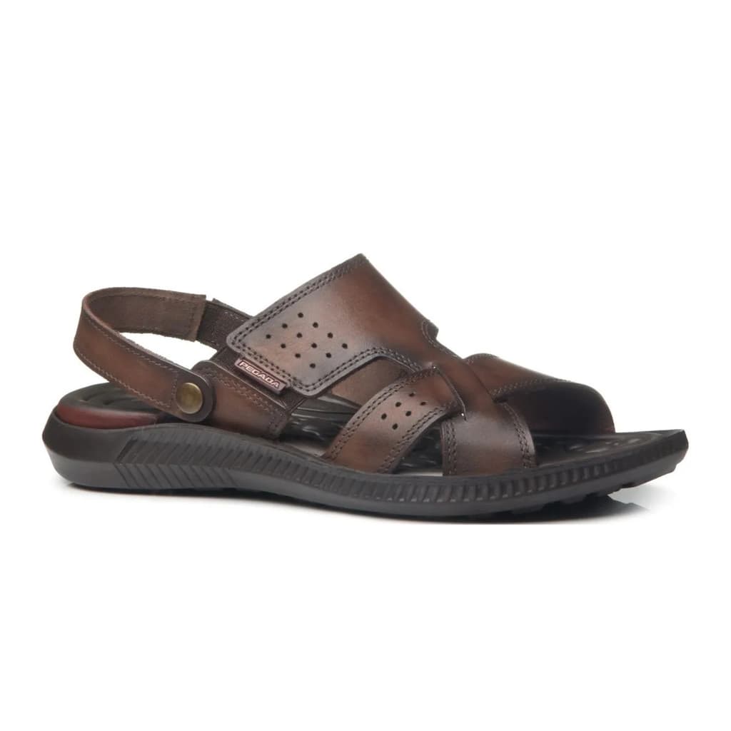 Sandália Masculina Pegada Couro Legitimo Amortecedor 133156