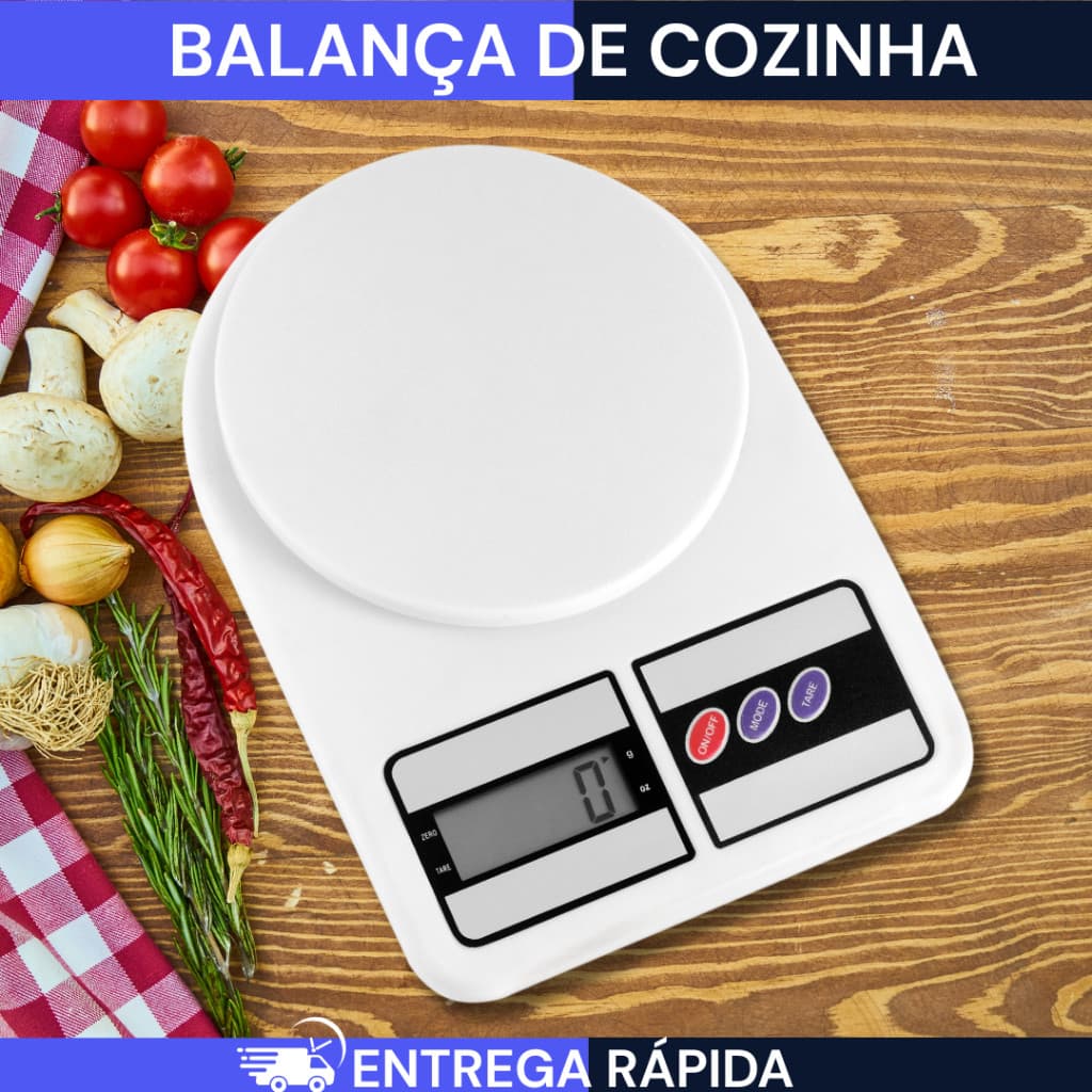 Balança Digital De Cozinha Precisão 1g A 10kg Nutrição e Dieta Culinaria Alimentos