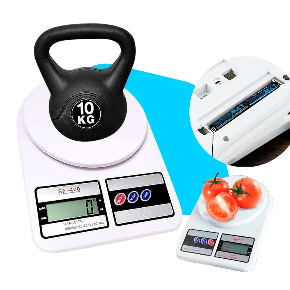 Balança Digital Alta Precisão Culinaria Lcd Pesa Até 10Kg