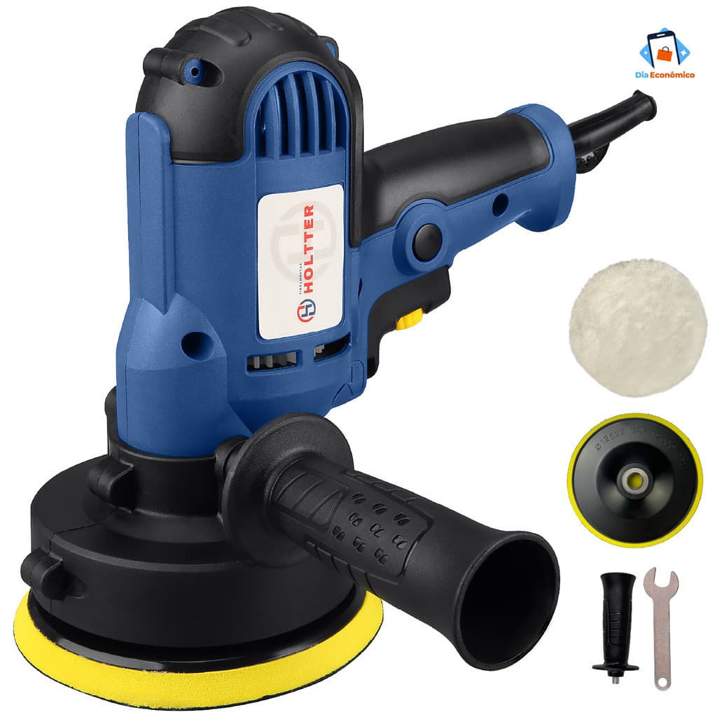 Lixadeira Politriz Automotiva Multifunções para Parede e Polimento 110V/220V