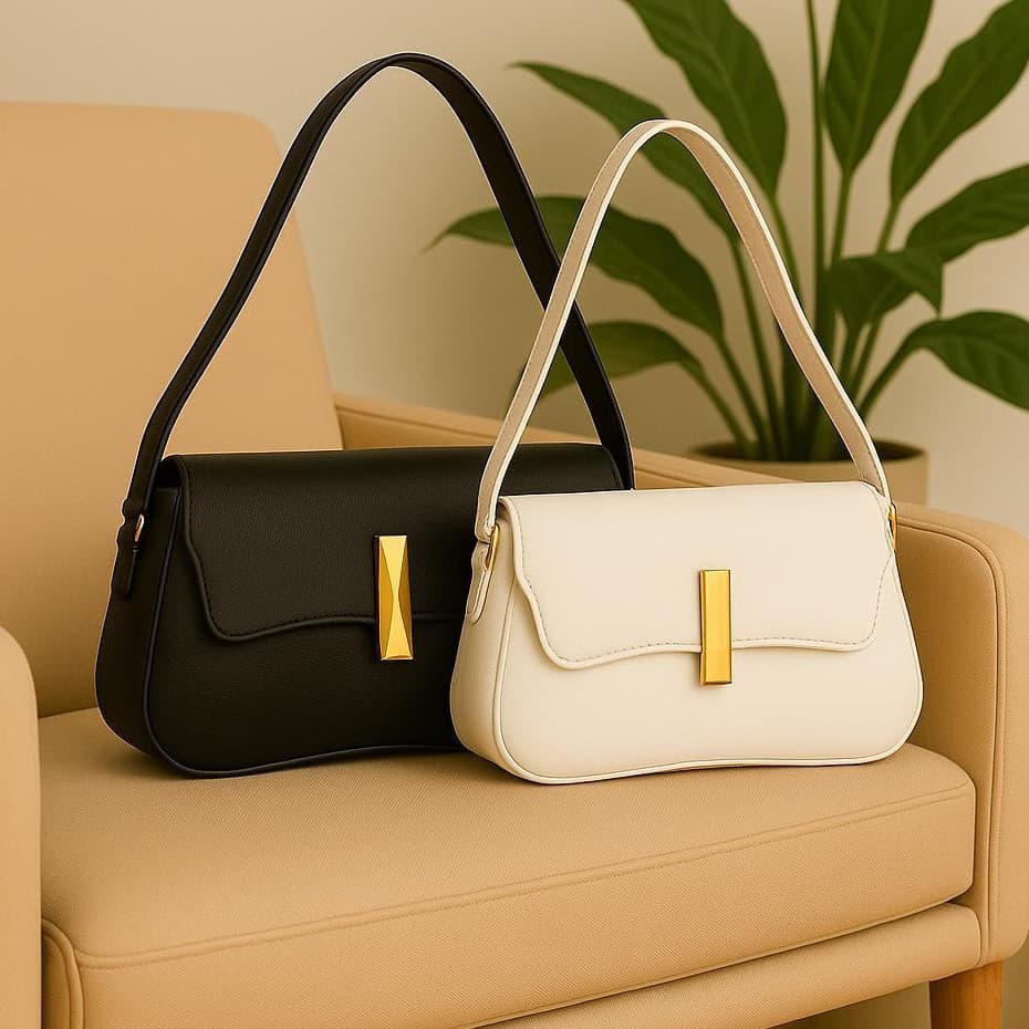 Bolsa Feminina de Ombro Kit 2 Unidade Bolsa Elegante Versatil Alça Ajusatavel Varias Cores