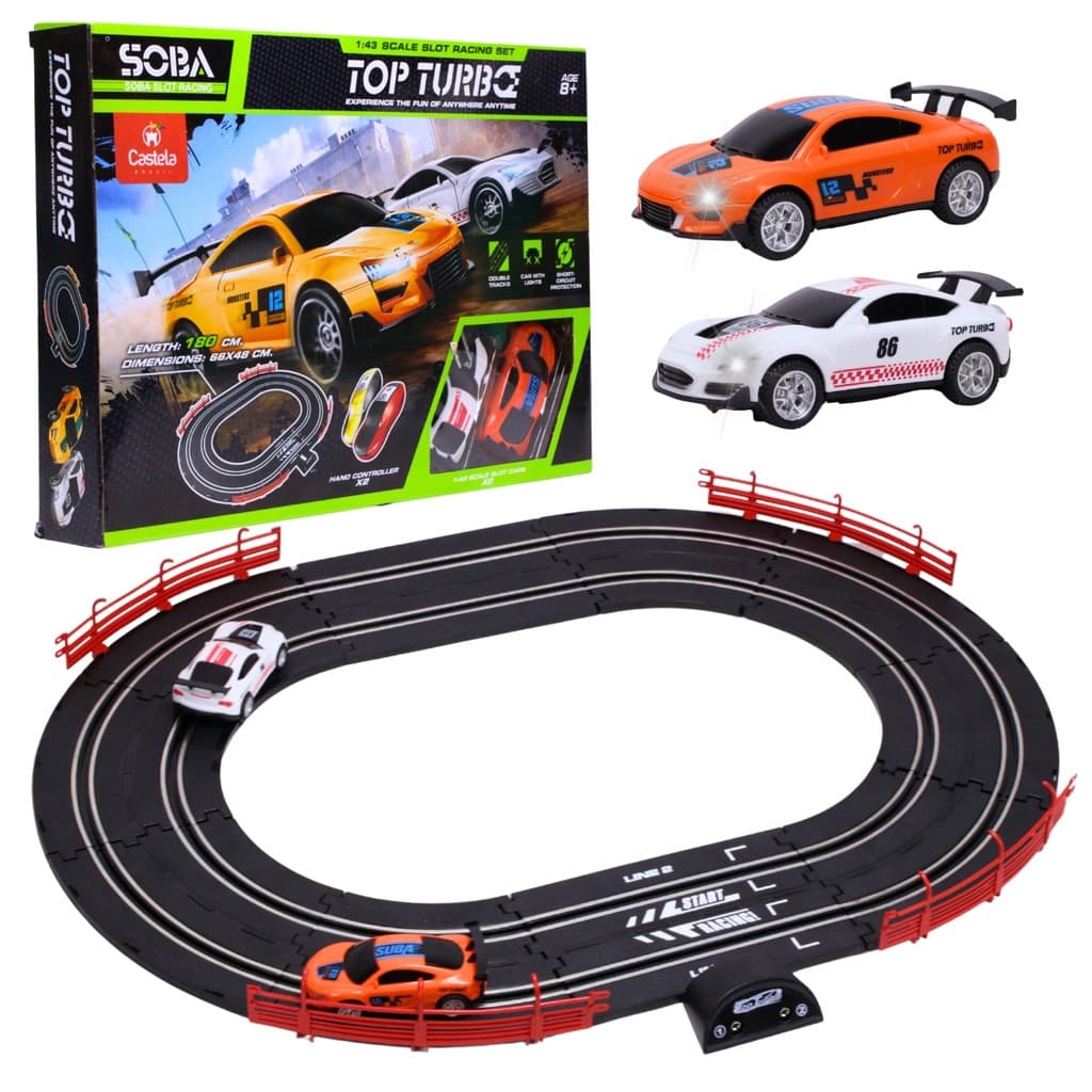 Pista De Carro De Corrida Autorama De Dois Carrinho De Controle Remoto - Castela
