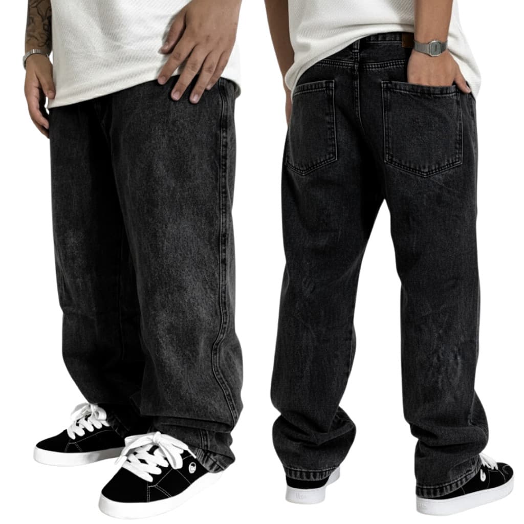 Calça Jeans Masculina Baggy Balão Streetear Estonada