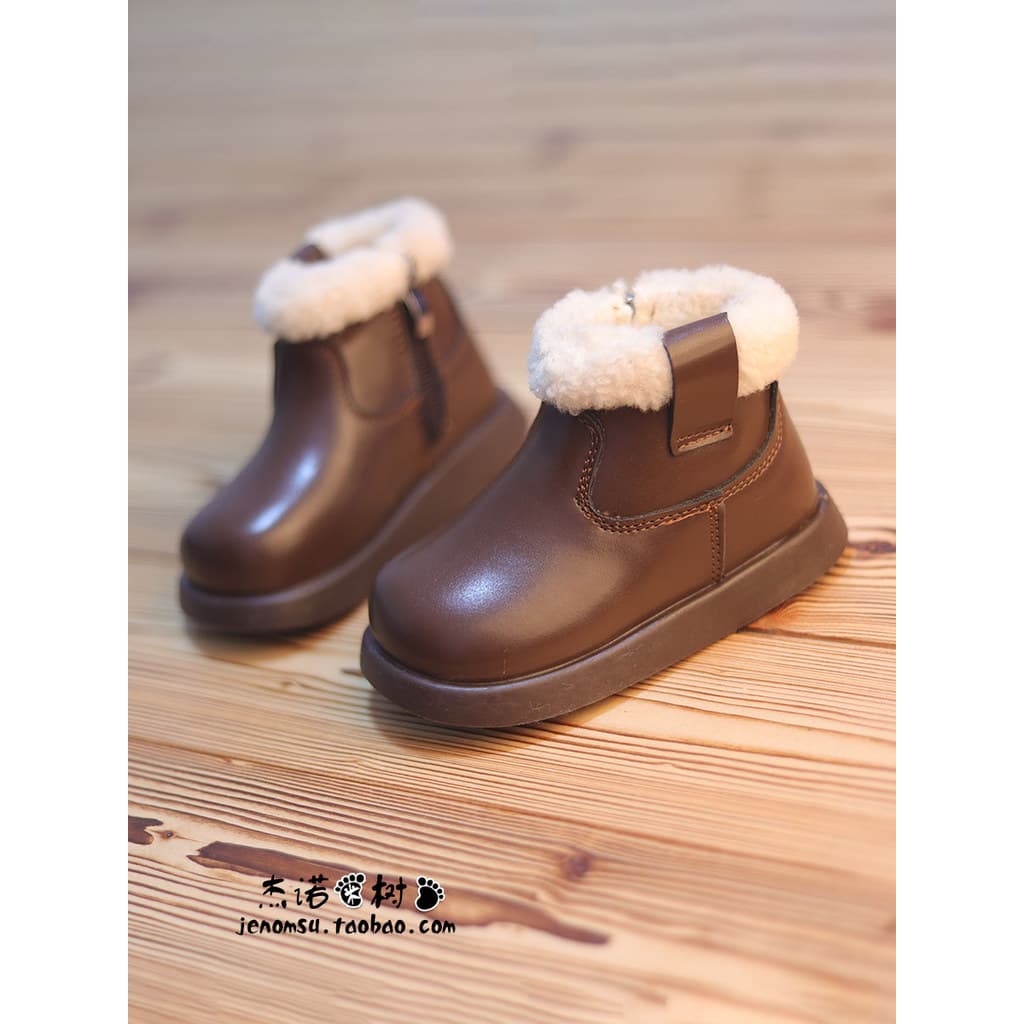 Crianças Martin botas meninos estilo britânico velo-velo botas de bebê 1-2-3-5-9 anos de idade bebê menina botas curtas