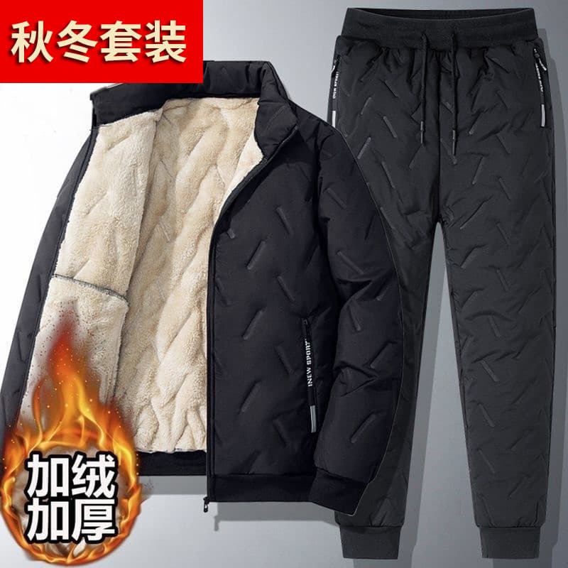 Jaqueta acolchoada outono inverno terno cordeiro velo solto tamanho grande mais lã roupas de inverno engrossado jaqueta