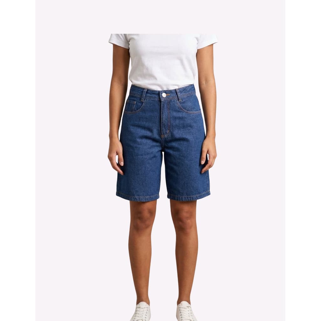 BERMUDINHA JEANS FEMININA Amaciado Bahia Moda