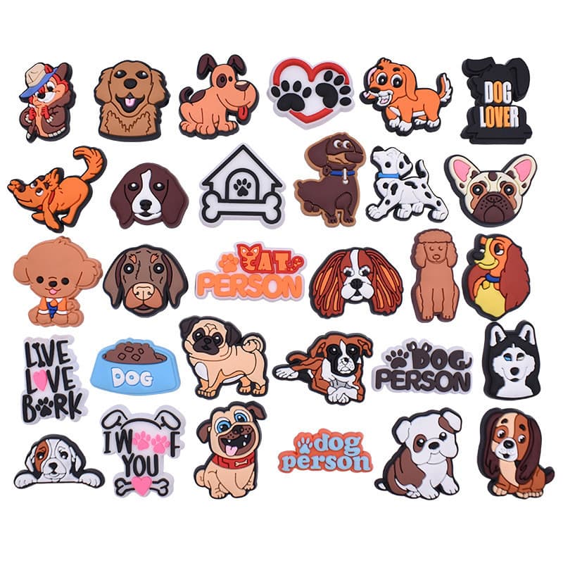 PVC Sapato Encantos Acessórios Cão Decoração Pet Fivelas Para Tamanco Sandálias Pino Presentes De Aniversário Fivel