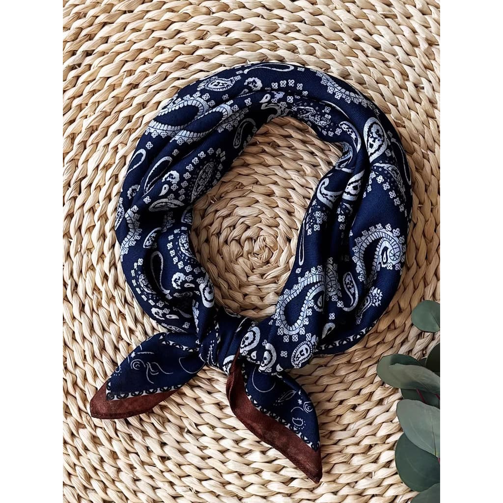 Retro caju nozes High-End pescoço cachecol feminino primavera outono inverno pescoço proteção cachecol pequeno lenço qua