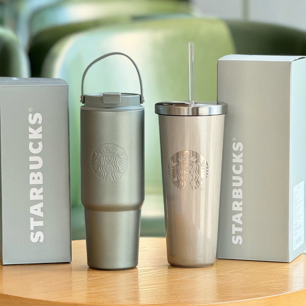 Starbucks Cup 2025 Nordic Clássico Simples Carro Desktop Grande Capacidade Palha de Aço Inoxidável Beber Direto Acompanh