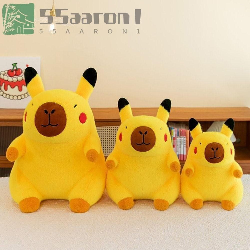AARON1 Capivara Brinquedo De Pelúcia, PP Algodão Cosplay Pikachu Capivara Boneca De Pelúcia, Kid's Acompanhar Bonecas In
