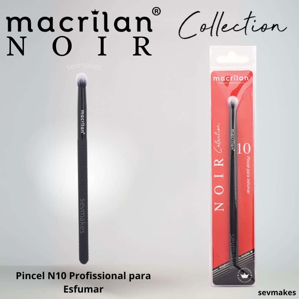 Pincel N10 Profissional para Esfumar NOIR Collection - MACRILAN