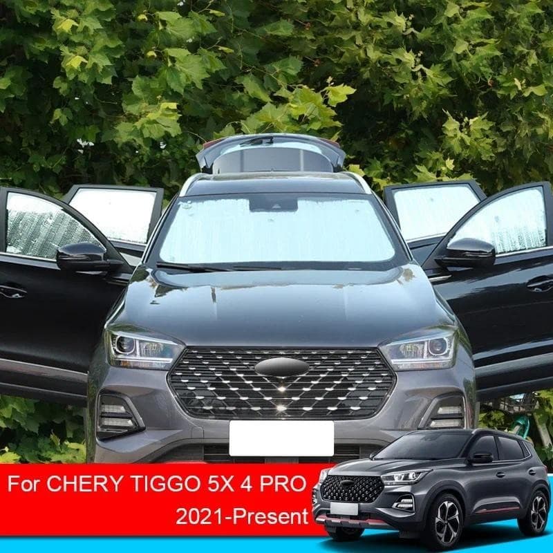 Para Chery Tiggo 5X 4 PRO 2021-2025 Guarda-Sóis De Carro Capa De Proteção UV Cortina De Janela Protetor Solar Viseira Pá