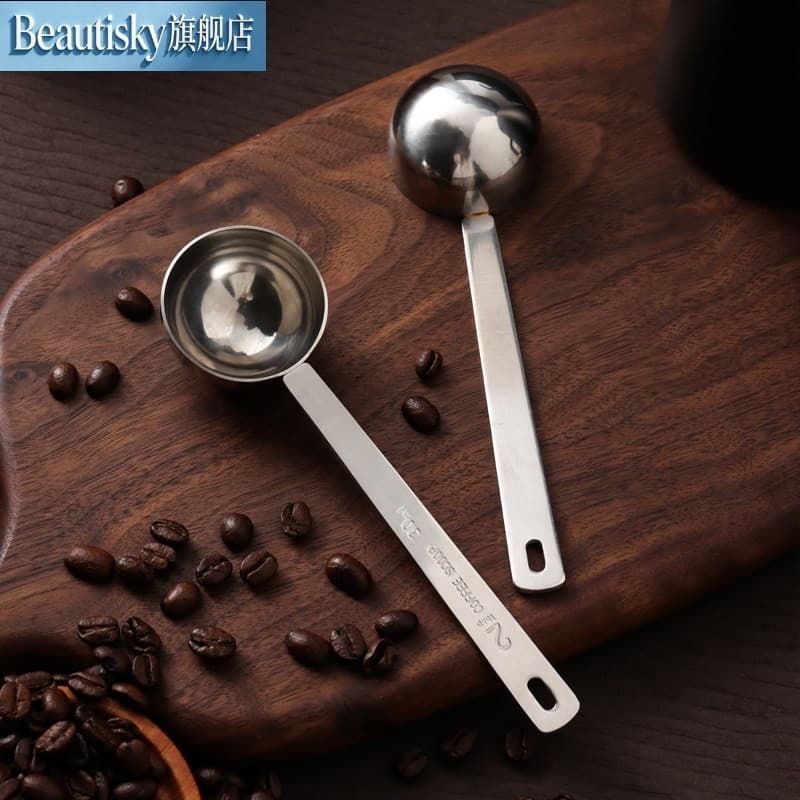 Colher medidora de leite em pó, medidor 5g, colher fixa de grama, 3g, aço inoxidável, café, cozinha, 15ml, grãos de café