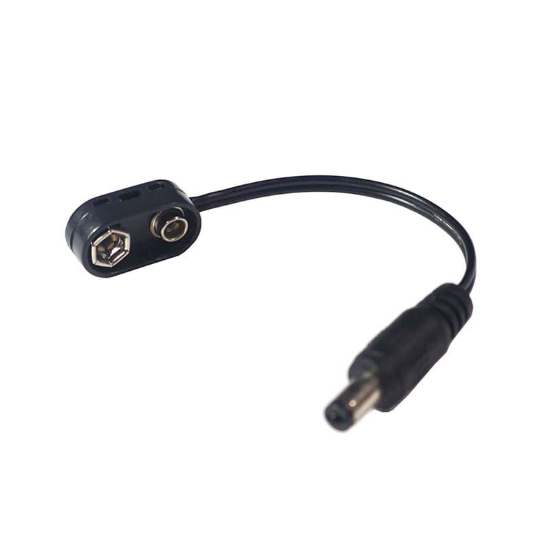 Adaptador de energia externo para pedal de efeitos 9V, cabo de alimentação DC móvel com carregamento USB para pedal de g