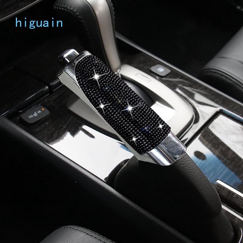 Universal Car Cobertura Do Travão De Mão Proteger Tampa Strass Bling Apertos De Carro Styling