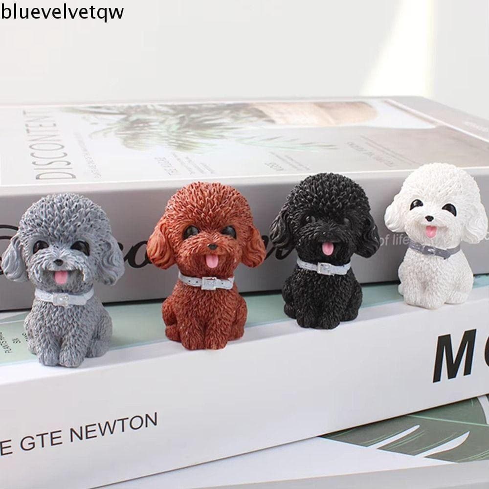BLUEVELVETQW Modelo Animal De Cachorro , Decoração De Casa , Estatueta Simulada Fofa , De Mesa De Resina , Ornamento